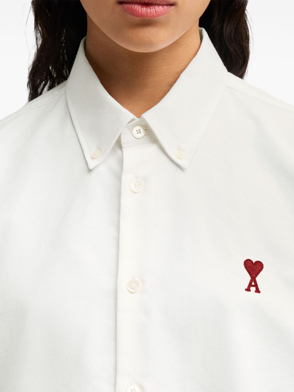 Camicia Ami de Coeur in bianco Ami Paris - unisex 