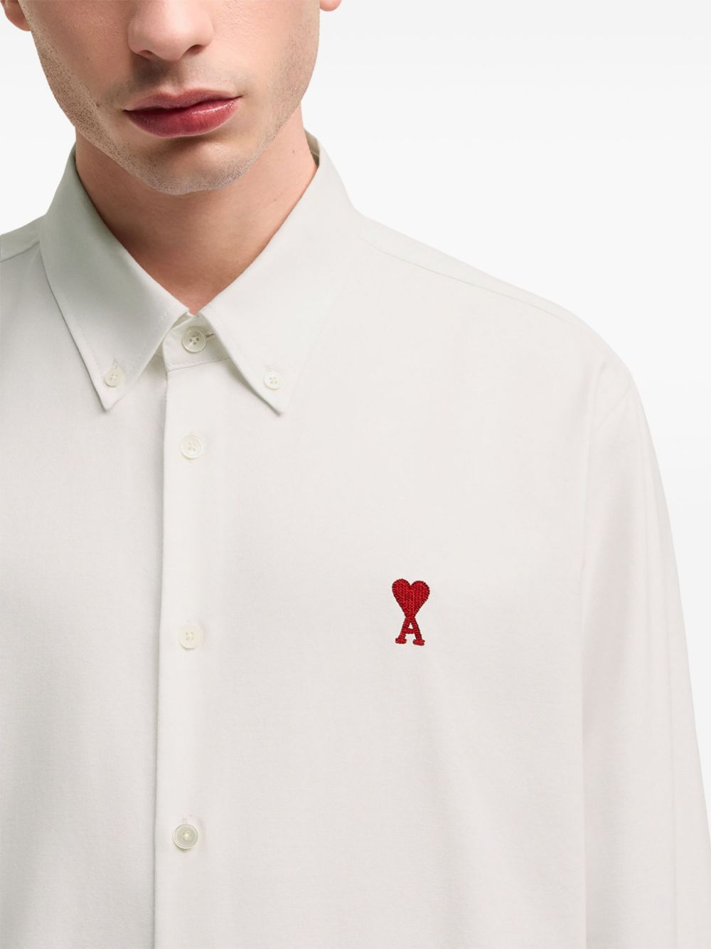Camicia Ami de Coeur in bianco Ami Paris - unisex 