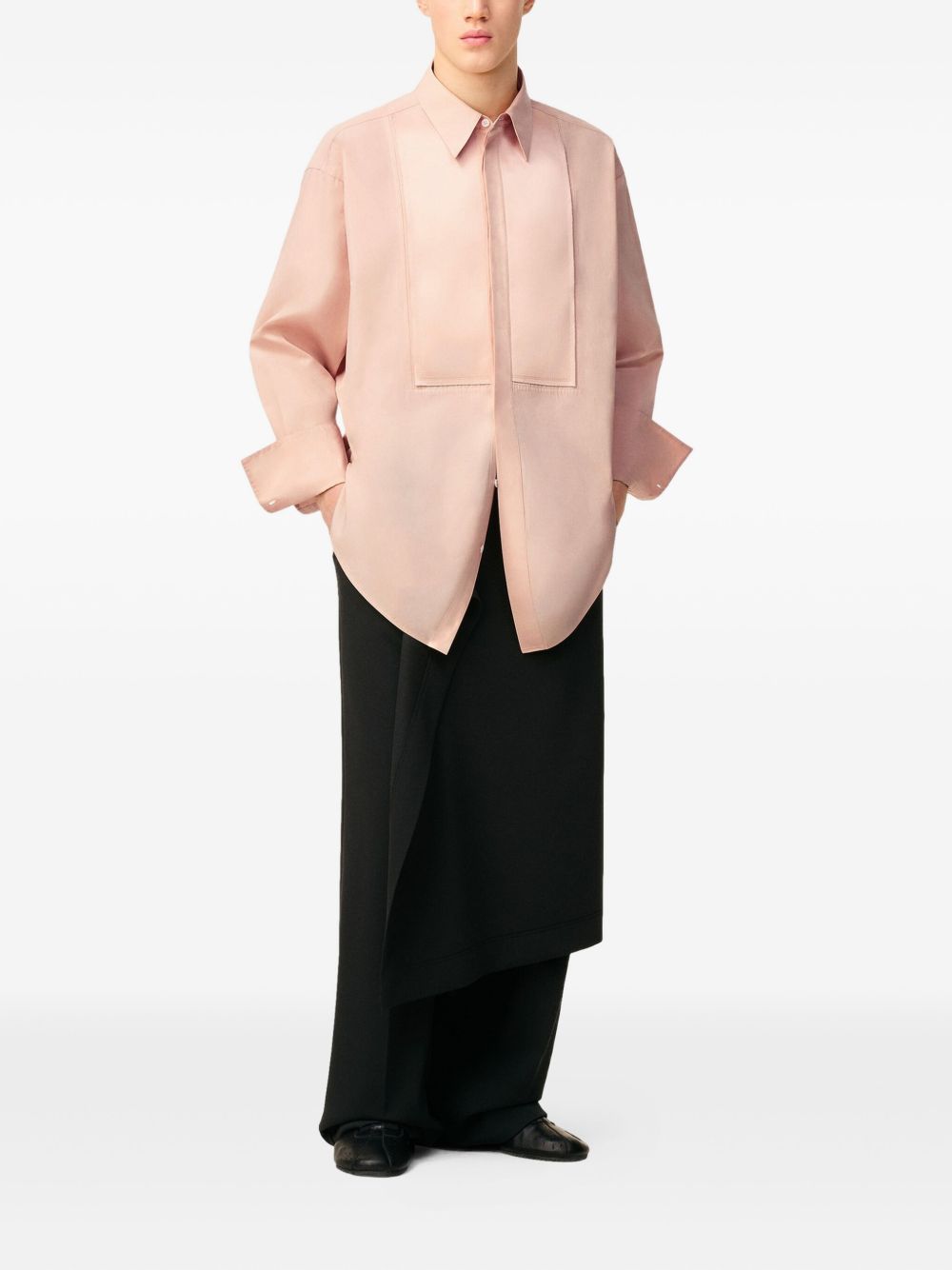 Camicia con bottoni in rosa Ami paris - donna 