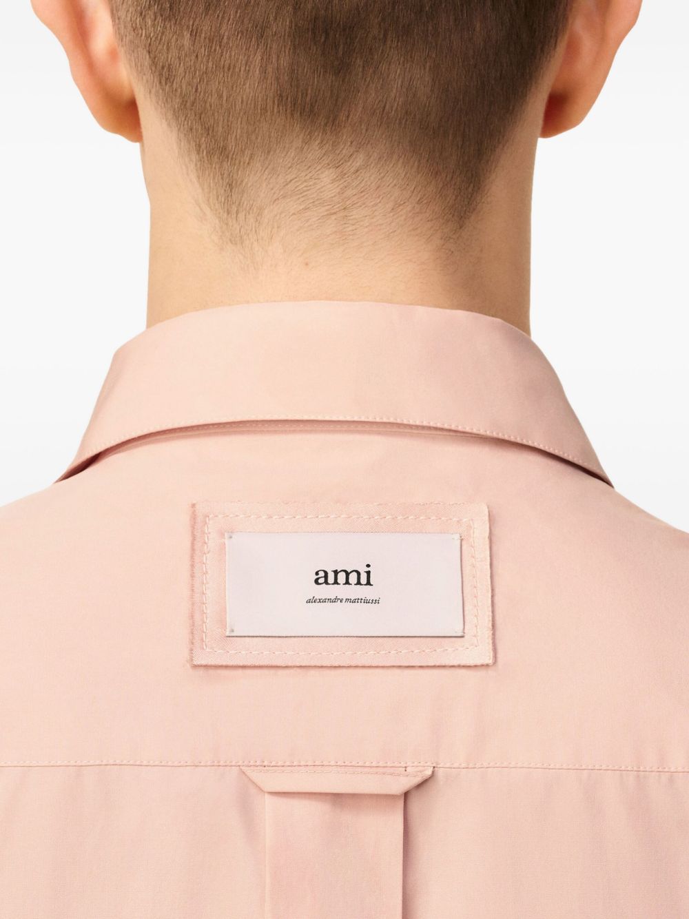 Camicia con bottoni in rosa Ami paris - donna 