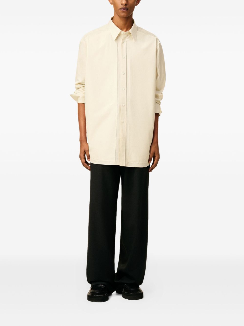 Camicia con logo posteriore in avorio Ami Paris - unisex 