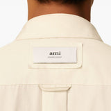 Camicia con logo posteriore in avorio Ami Paris - unisex 
