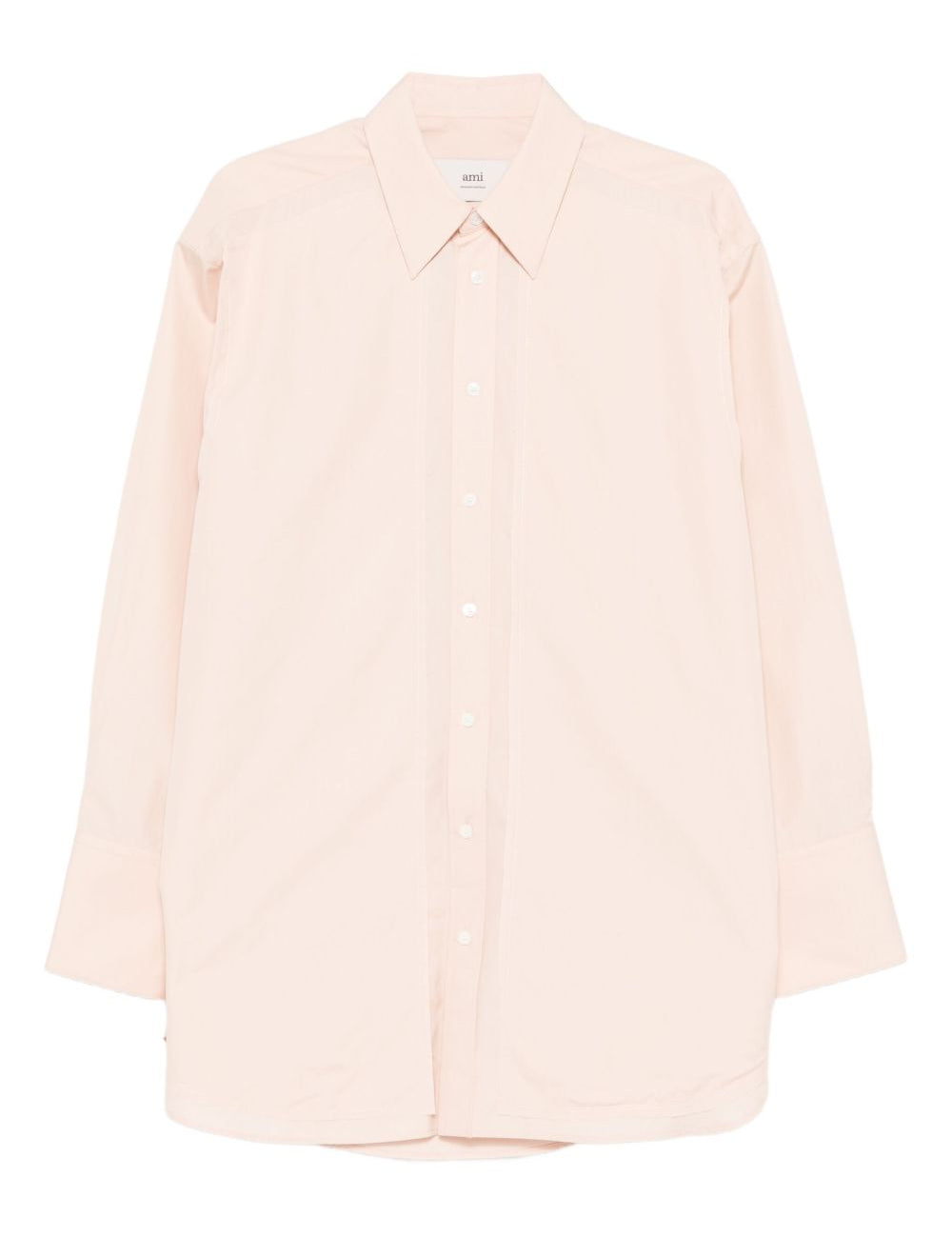 Camicia con logo posteriore in rosa chiaro Ami Paris - unisex 
