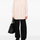 Camicia con logo posteriore in rosa chiaro Ami Paris - unisex 