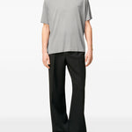 T-shirt con logo in grigio Ami paris - uomo 