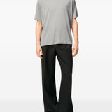 T-shirt con logo in grigio Ami paris - uomo 