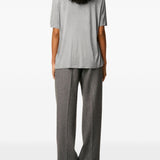 T-shirt con logo in grigio Ami paris - uomo 