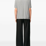 T-shirt con logo in grigio Ami paris - uomo 