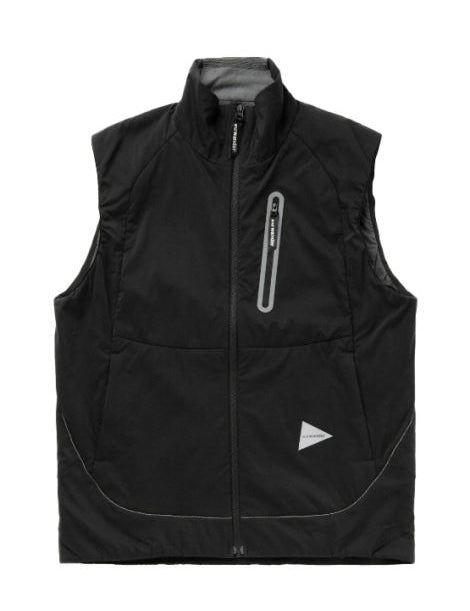 Gilet imbottito alpha in nero And wander - uomo 