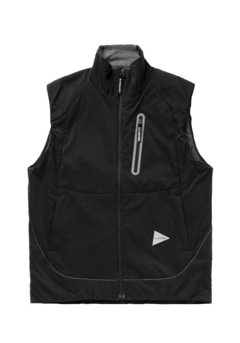 Gilet imbottito alpha in nero And wander - uomo 