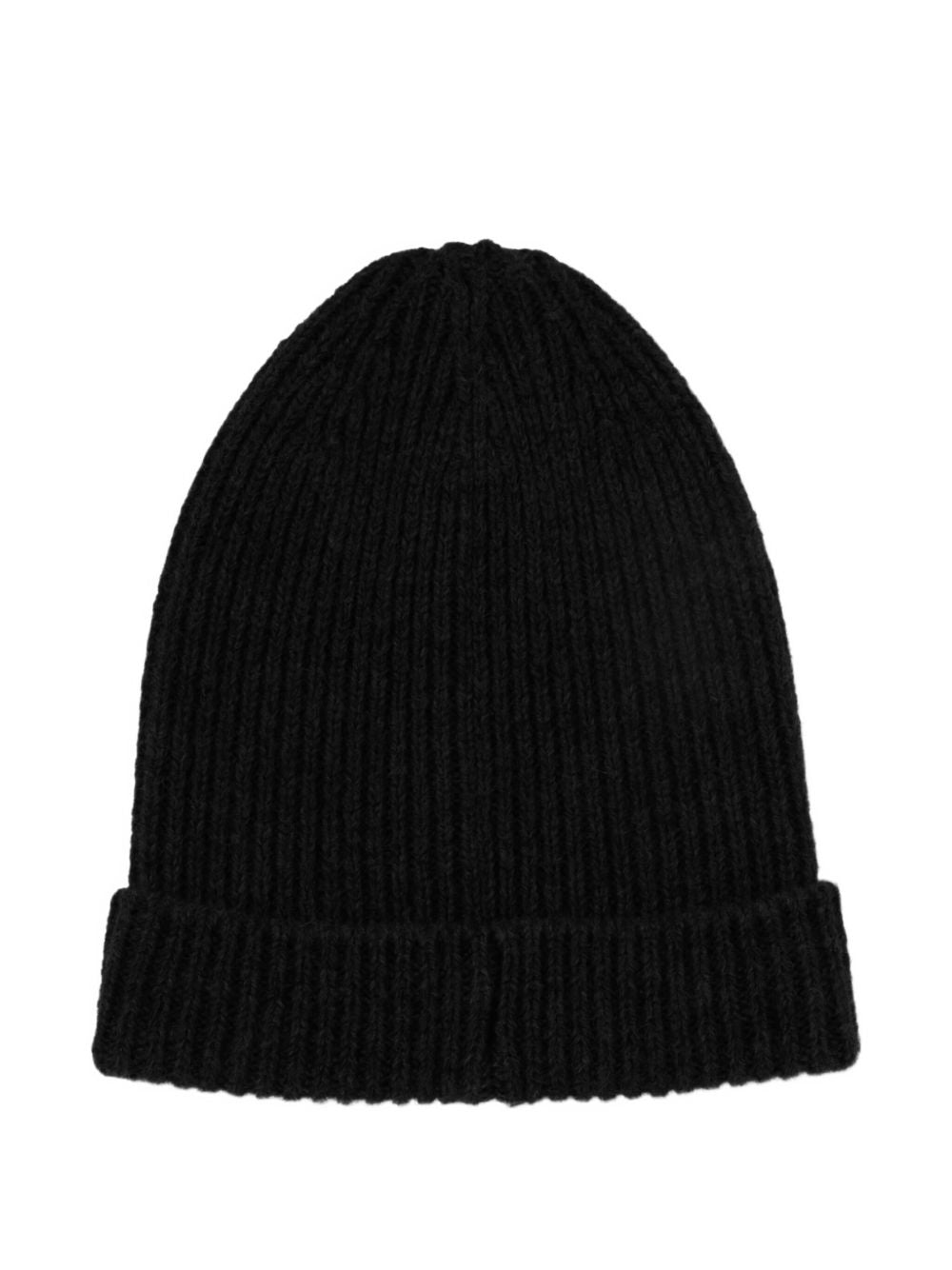 Berretto con logo ricamato in nero And wander - uomo 