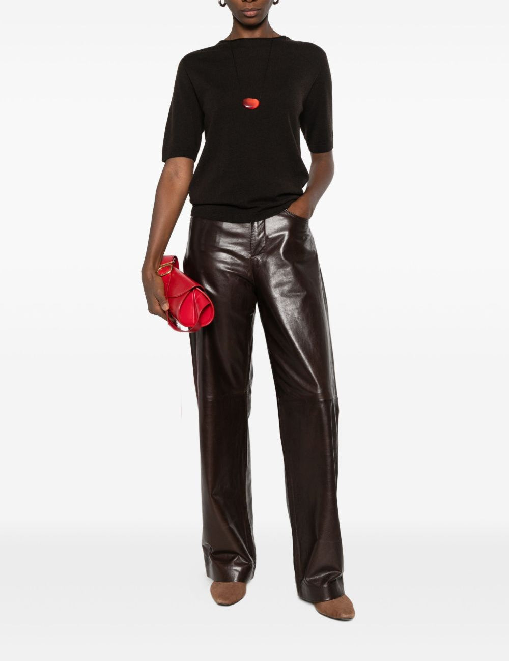 T-shirt atlante in marrone Antonelli - donna 