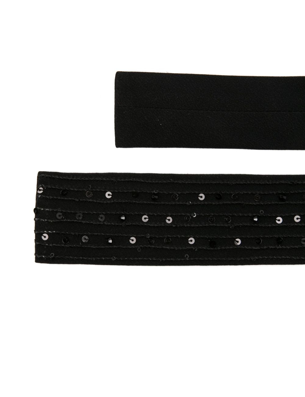 Cravatta con paillettes in nero Antonelli - donna 