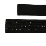 Cravatta con paillettes in nero Antonelli - donna 