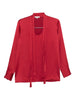 Blusa con collo lavallière in rosso Antonelli - donna