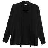 Blusa con collo lavallière in nero Antonelli - donna 