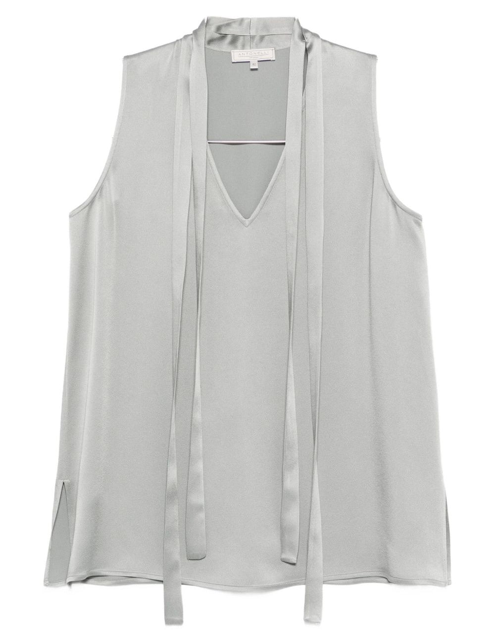 Top con collo Abelia in grigio Antonelli - donna 