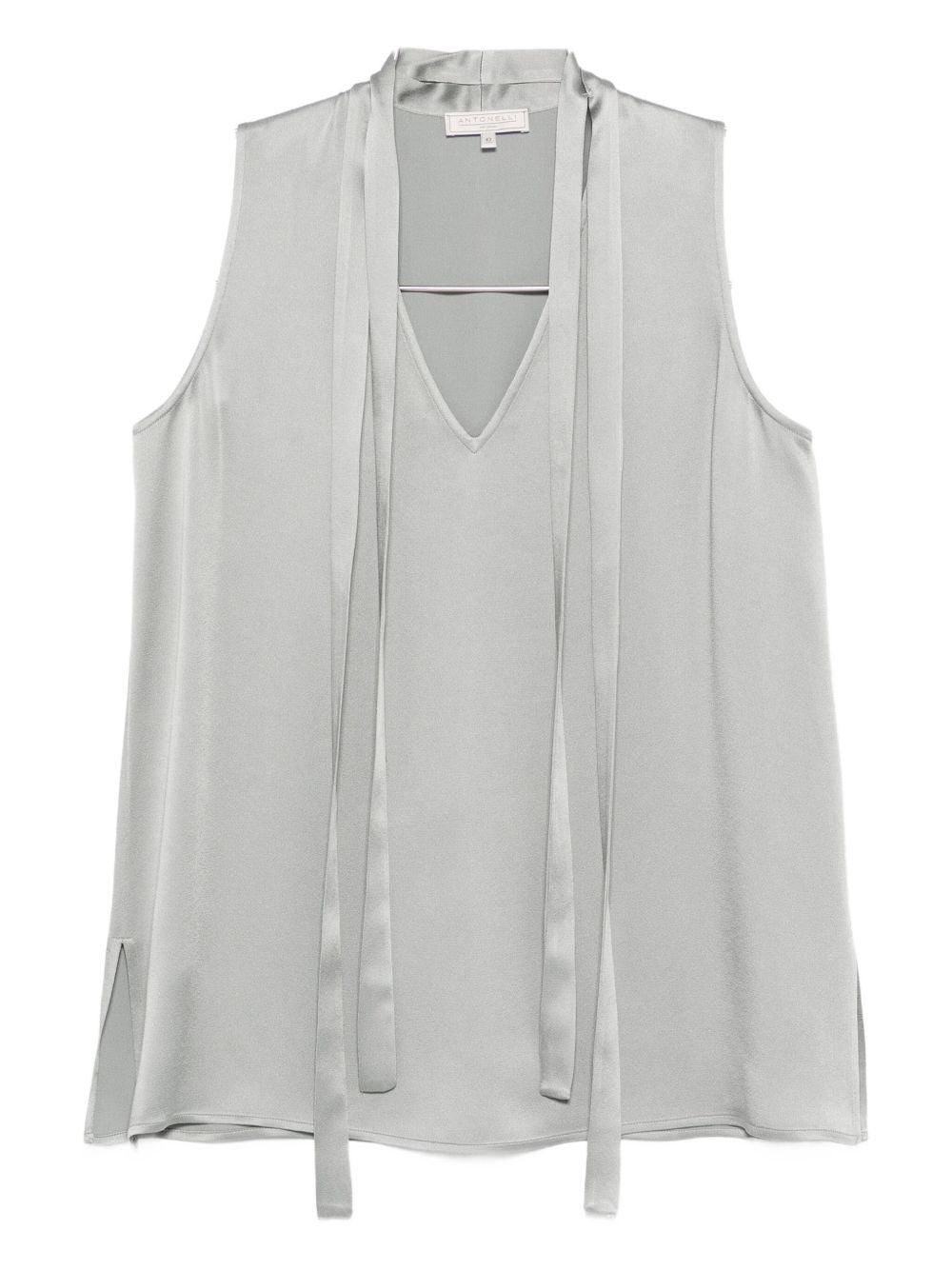 Top con collo Abelia in grigio Antonelli - donna 