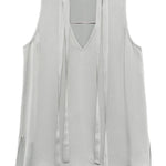 Top con collo Abelia in grigio Antonelli - donna 