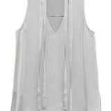 Top con collo Abelia in grigio Antonelli - donna 