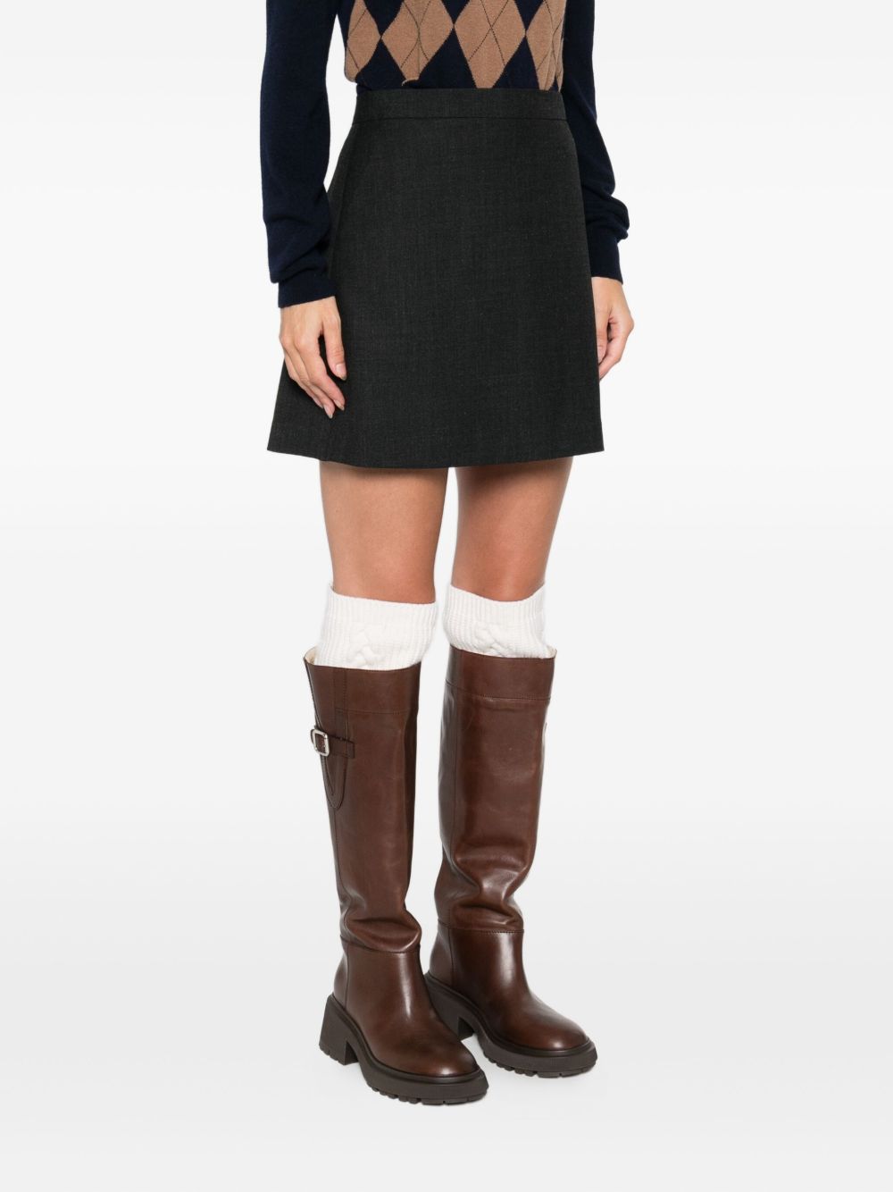 Minigonna Irish Coffee in grigio Antonelli - donna 