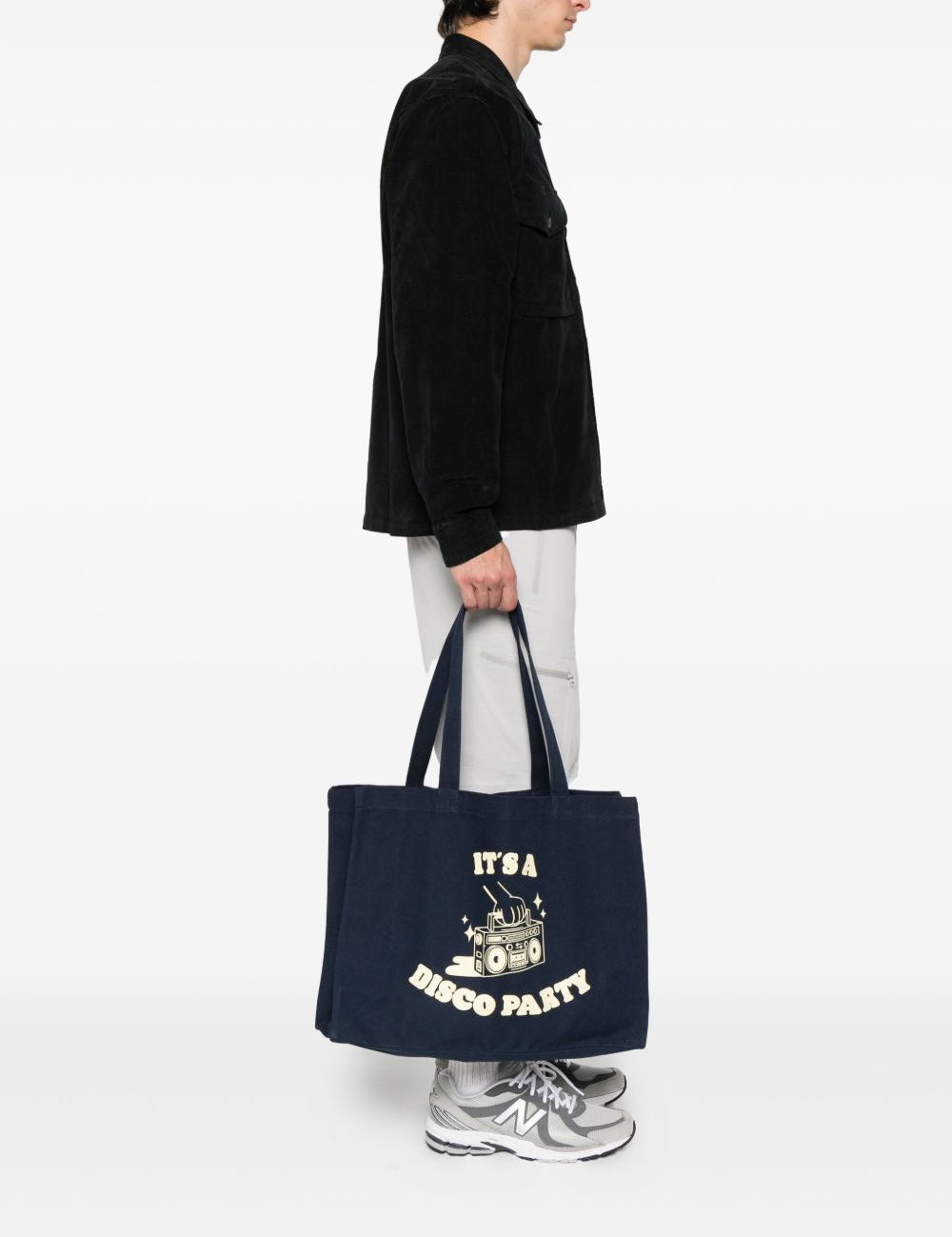 Borsa tote con stampa in blu A.P.C. - unisex 