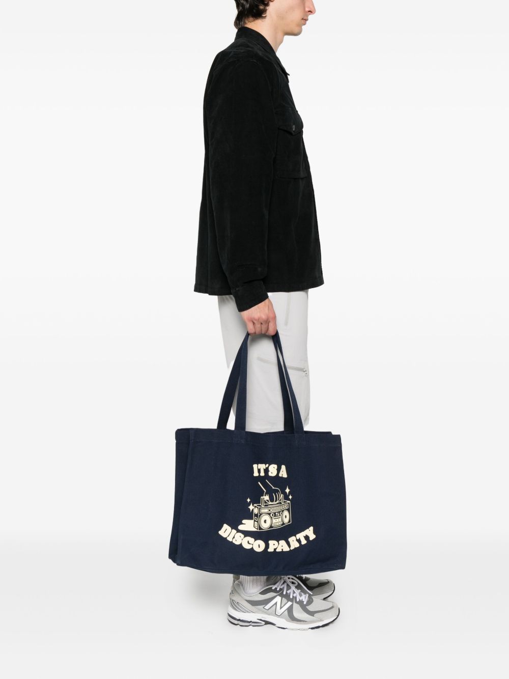 Borsa tote con stampa in blu A.P.C. - unisex 