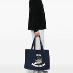 Borsa tote con stampa in blu A.P.C. - unisex 