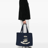 Borsa tote con stampa in blu A.P.C. - unisex 