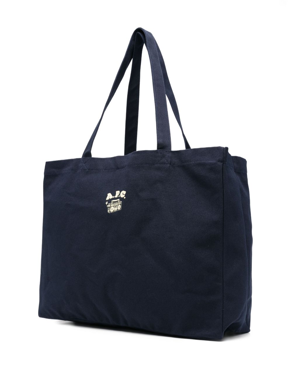 Borsa tote con stampa in blu A.P.C. - unisex 
