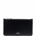 Porta carte con logo goffrato in nero - A.P.C unisex 