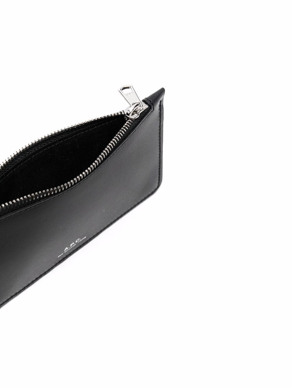 Porta carte con logo goffrato in nero - A.P.C unisex 