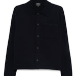 Cardigan con taschino in marrone A.P.C. - uomo 