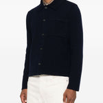 Cardigan con taschino in marrone A.P.C. - uomo 