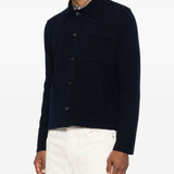 Cardigan con taschino in marrone A.P.C. - uomo 