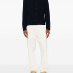 Cardigan con taschino in marrone A.P.C. - uomo 