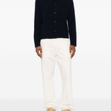 Cardigan con taschino in marrone A.P.C. - uomo 