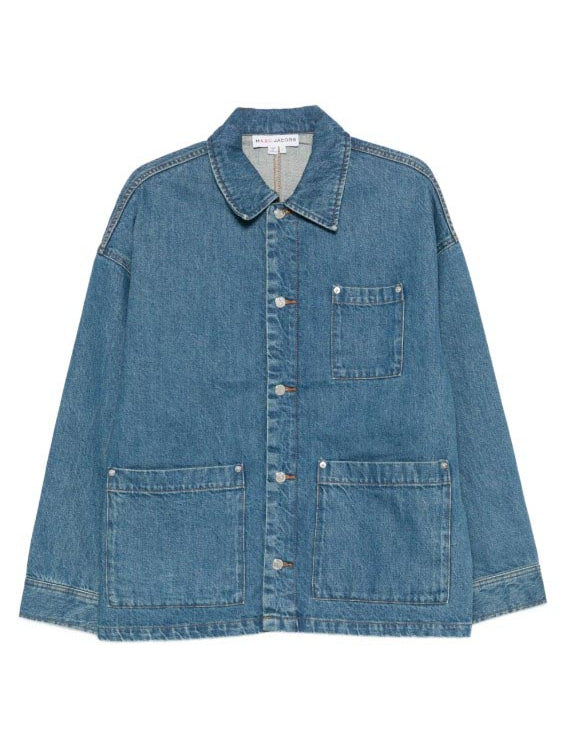 Giacca denim in cotone in blu A.P.C. X marc jacobs - unisex 
