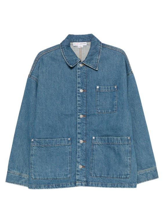 Giacca denim in cotone in blu A.P.C. X marc jacobs - unisex 