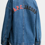 Giacca denim in cotone in blu A.P.C. X marc jacobs - unisex 
