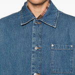 Giacca denim in cotone in blu A.P.C. X marc jacobs - unisex 
