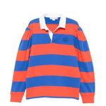 Polo a righe con colletto a contrasto in rosso e blu A.P.C. X marc jacobs - unisex 