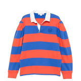 Polo a righe con colletto a contrasto in rosso e blu A.P.C. X marc jacobs - unisex 