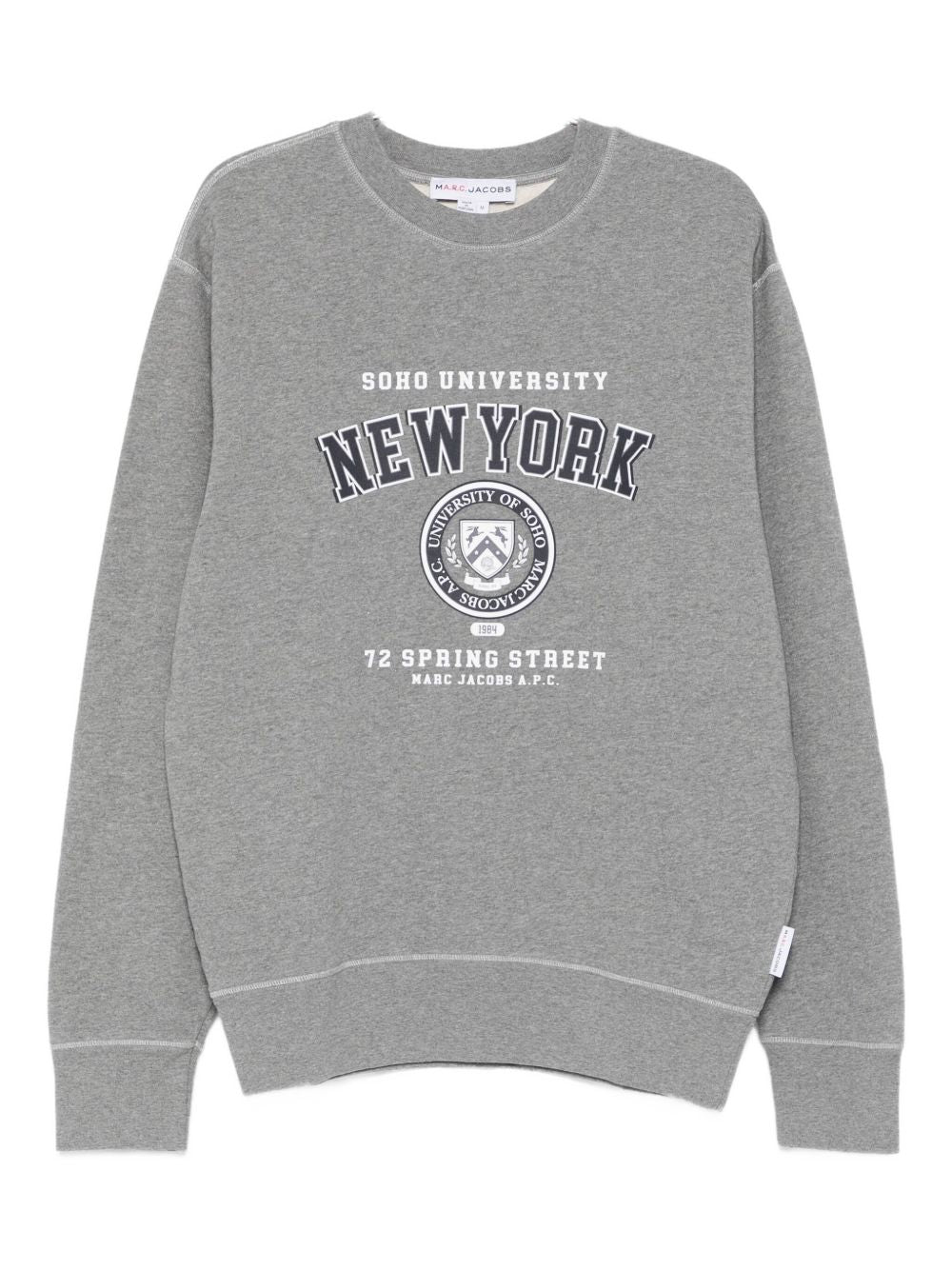 Felpa con stampa New York in grigio A.P.C. X marc jacobs - uomo 