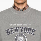 Felpa con stampa New York in grigio A.P.C. X marc jacobs - uomo 