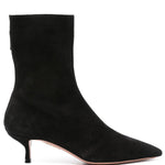 Stivaletti montmartre in camoscio 55mm in nero Aquazzura - donna 