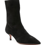 Stivaletti montmartre in camoscio 55mm in nero Aquazzura - donna 