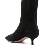 Stivaletti montmartre in camoscio 55mm in nero Aquazzura - donna 