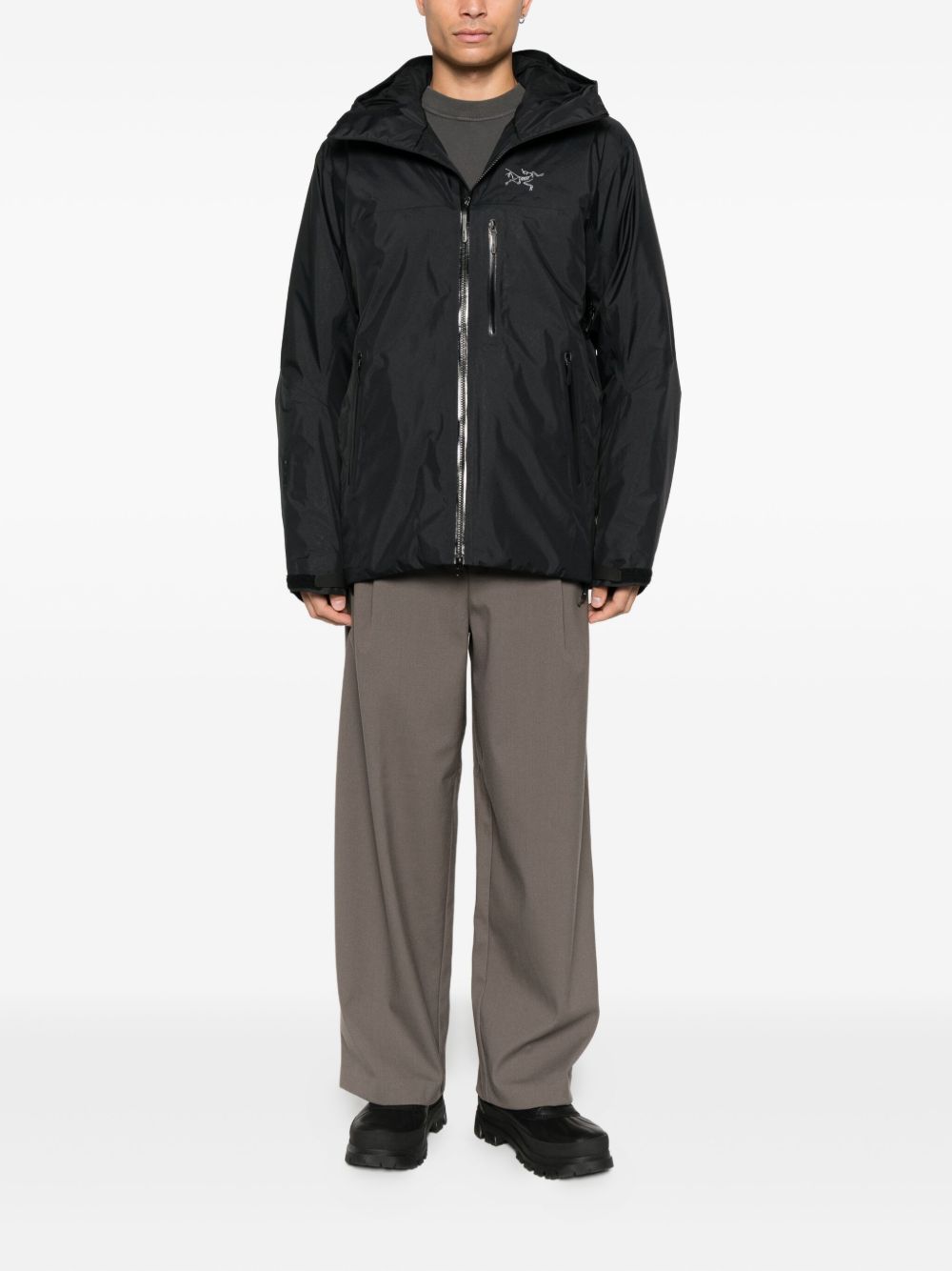 Giacca con cappuccio beta insulated in nero Arc'teryx - unisex 
