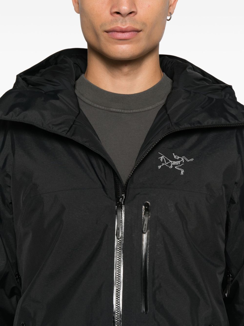 Giacca con cappuccio beta insulated in nero Arc'teryx - unisex 